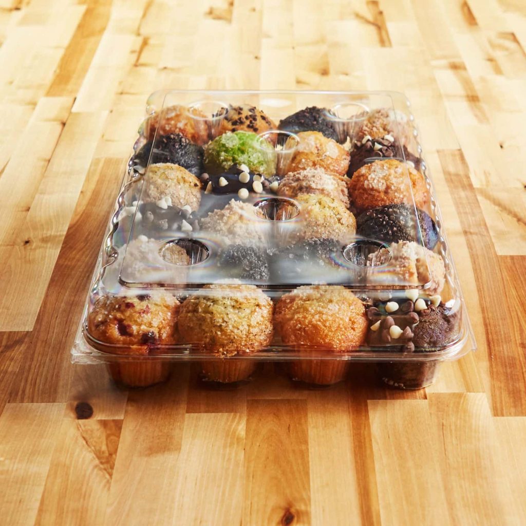 Hinged Cupcake/Muffin Containers Display Pack