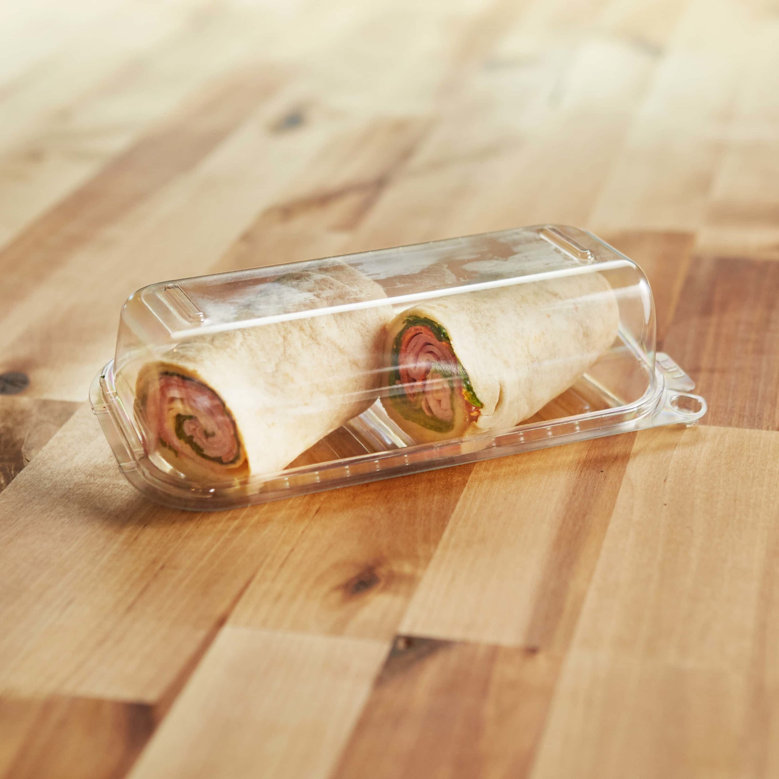 Tamper Evident Sandwich Wrap Container