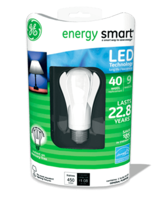 GE Energy Smart Lightbulb, custom packaging solutions