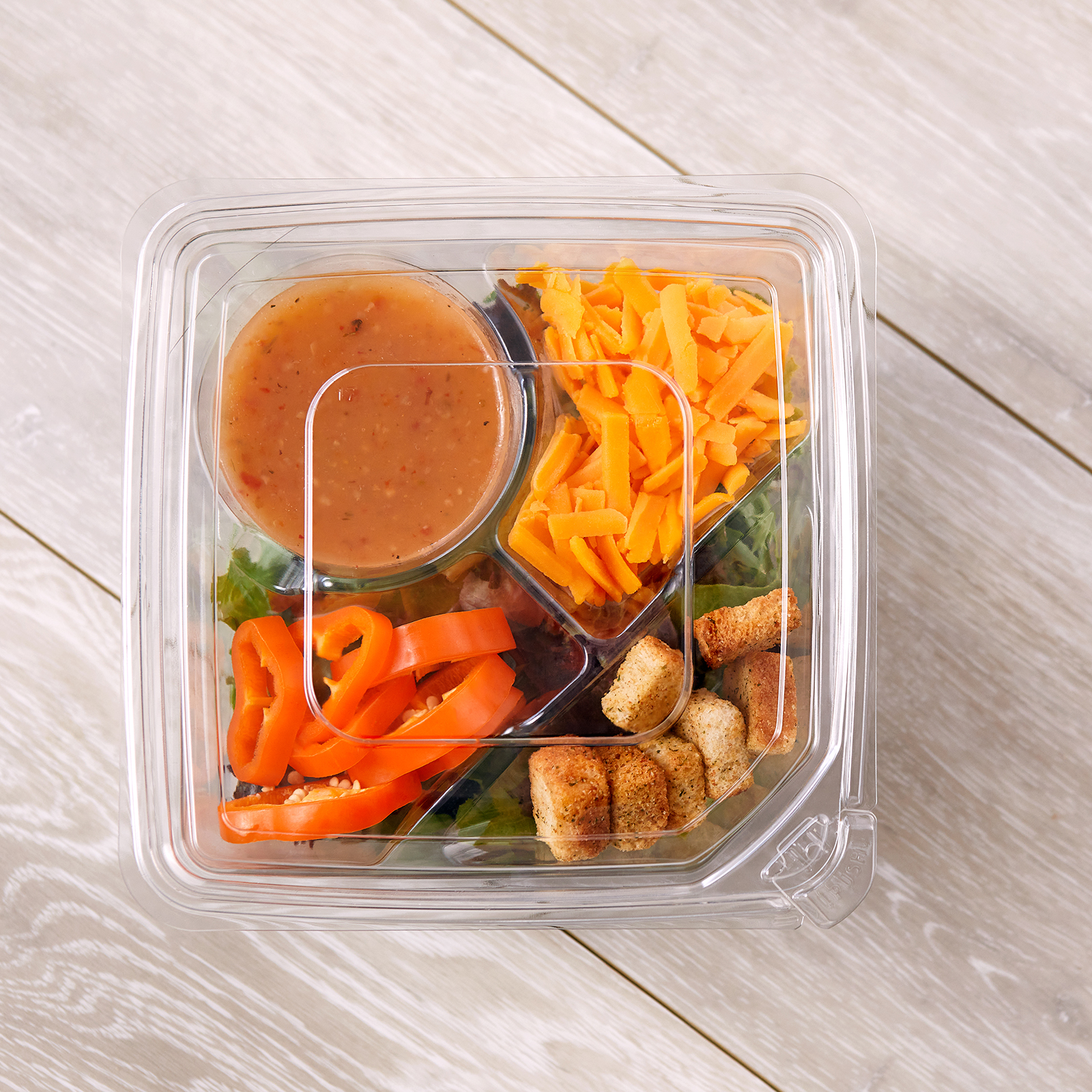 Square Salad Kit Bowls - Display Pack